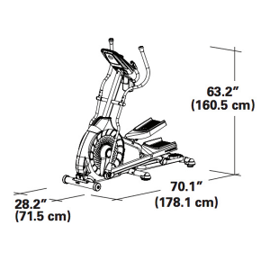 Schwinn 430i Crosstrainer - Hellingshoek - 23 Programma's