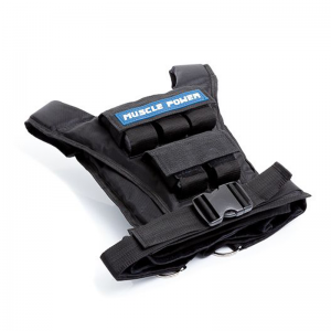 Gewichtsvest 10 kg Pro van Muscle-Power is een prettig gewichtvest