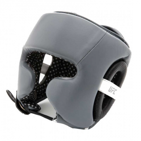 UFC Training Hoofdbeschermer Leder Grijs