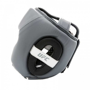 UFC Training Hoofdbeschermer Leder Grijs is gemaakt van leder