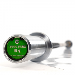 10 kg Olympic barbell 170 cm by Muscle Power is made for juniors and has a very high quality.