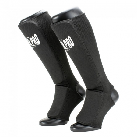 Combat Gear Shinguard Defender Black/White | Super Pro