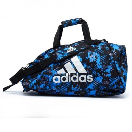 Combat Sporttas Polyester 2 in 1 Blauw Camo/Zilver | adidas