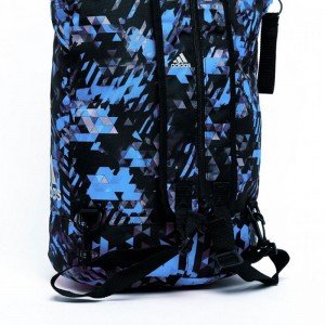 Sporttas Military Combat Blauw Camo/Zilver Medium | adidas