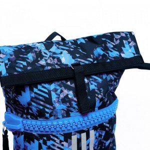Sporttas Military Combat Blauw Camo/Zilver Medium | adidas