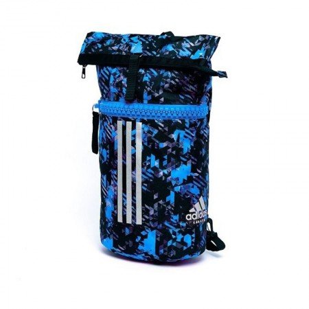 Sporttas Military Combat Blauw Camo/Zilver Medium | adidas