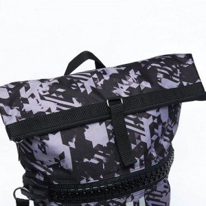 Sporttas Military Combat Zwart Camo/Zilver Medium | adidas